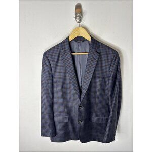 Brooks Brothers Fitzgerald Plaid Wool Sport Coat 42R Made with Reda Italy Fabric